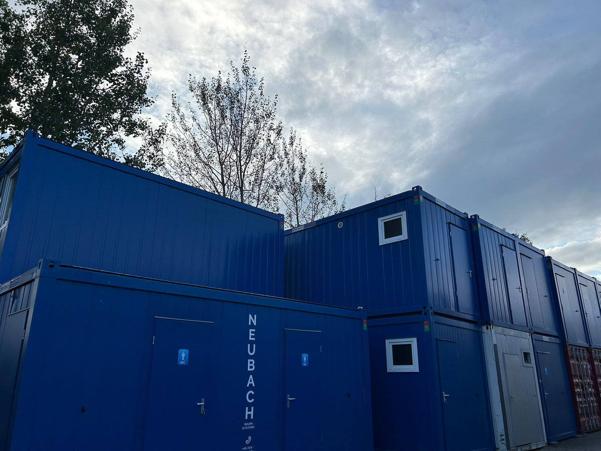 20′ Dusch-/WC-Container (Enzianblau)