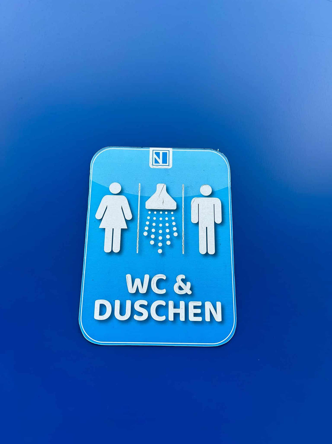 20′ Dusch-/WC-Container (Enzianblau)