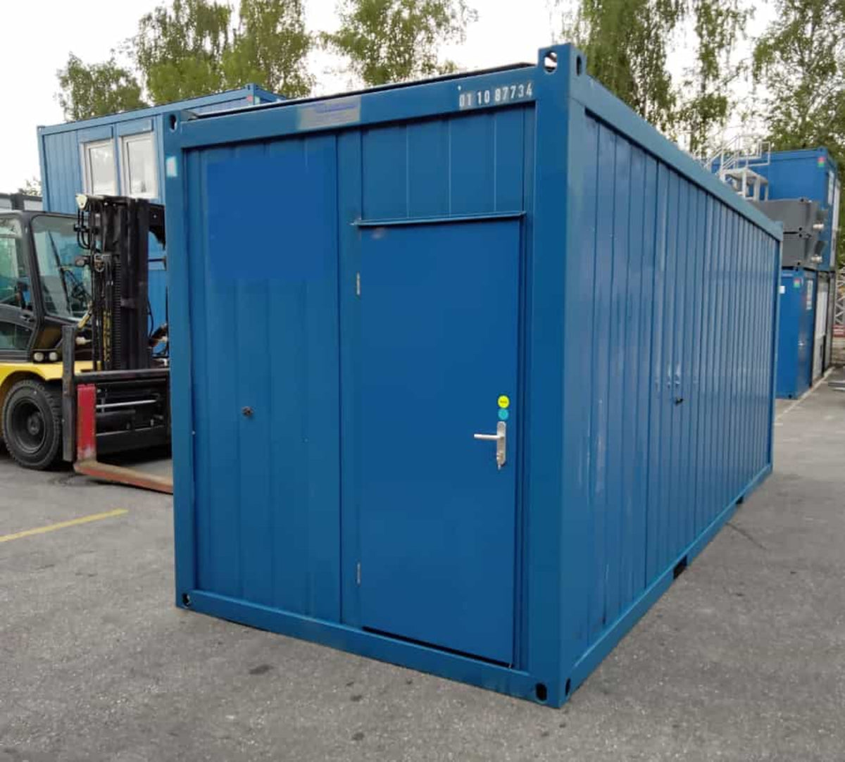 20′ Duschcontainer (Enzianblau)