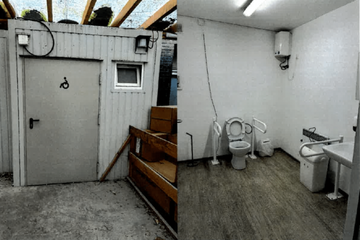 WC-Container Barrierefrei