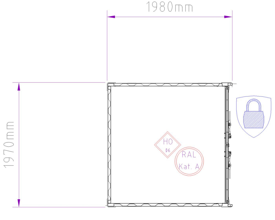 6' Lagercontainer