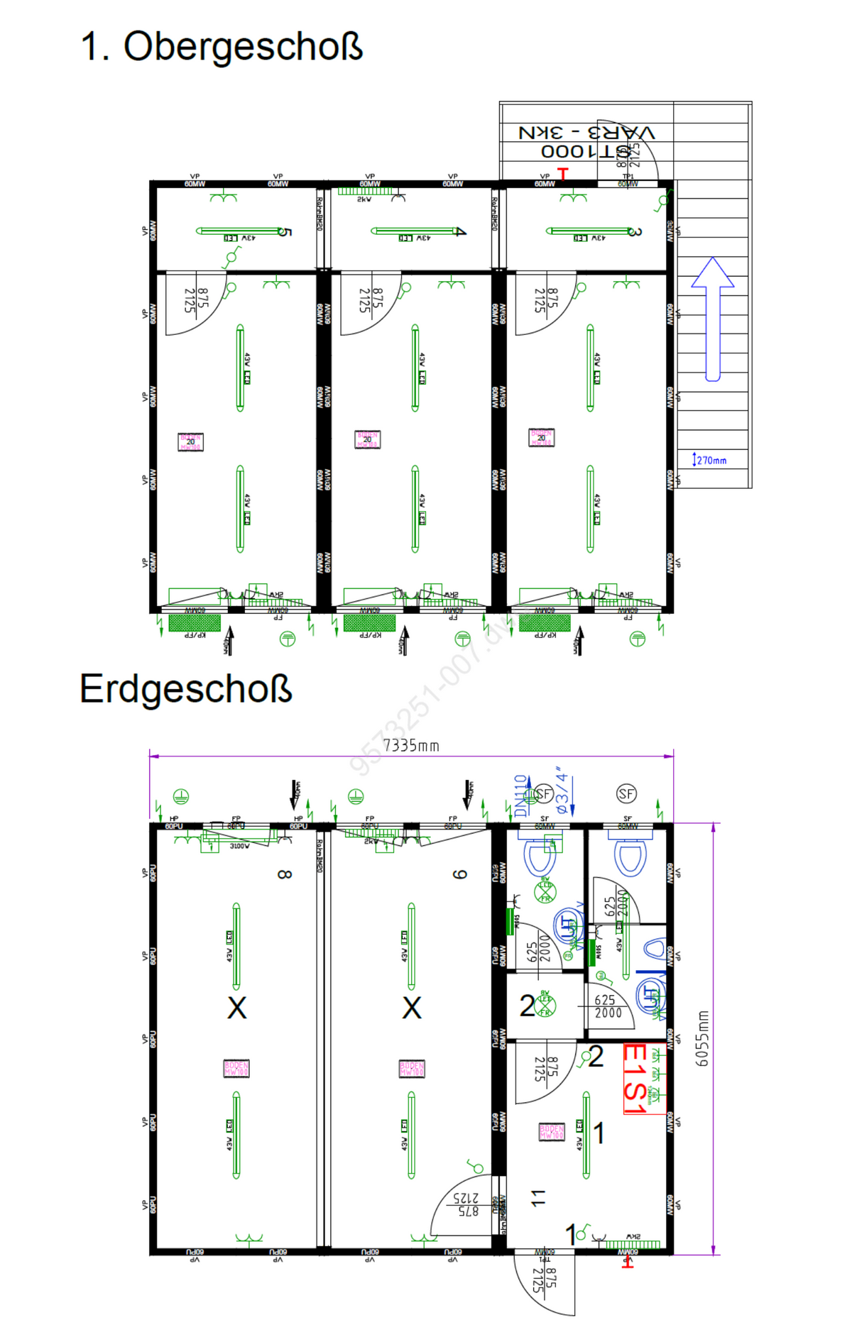6x Bürocontainer 20‘