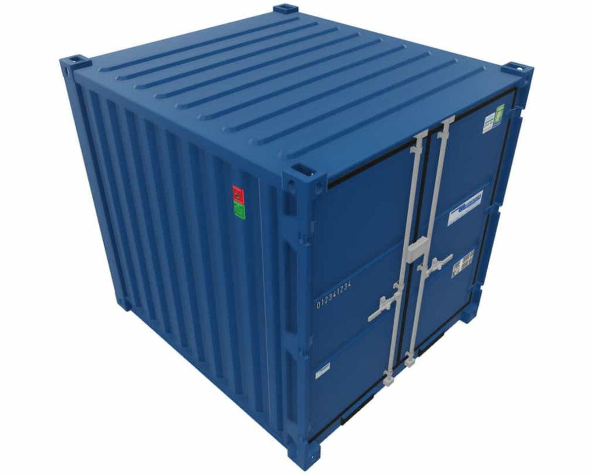 8' Lagercontainer (Enzianblau)
