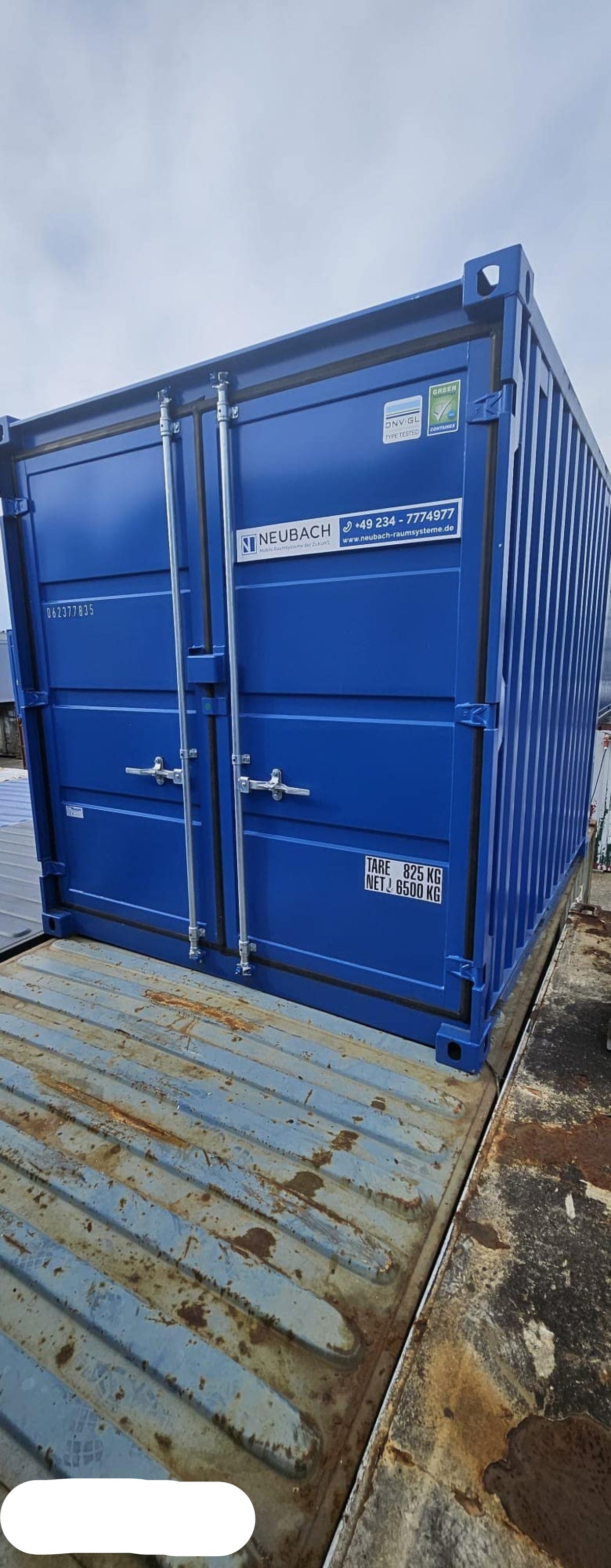 10′ Lagercontainer (Enzianblau)