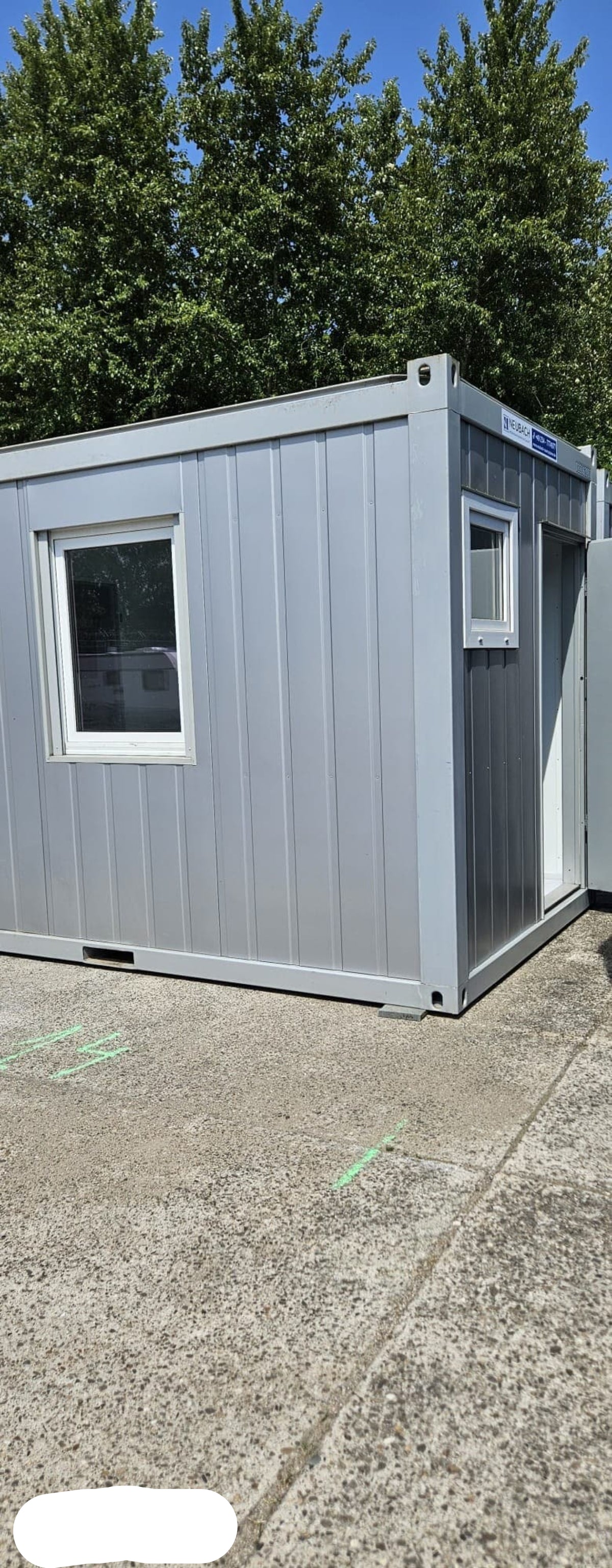 20‘ Duschcontainer mit Umkleide