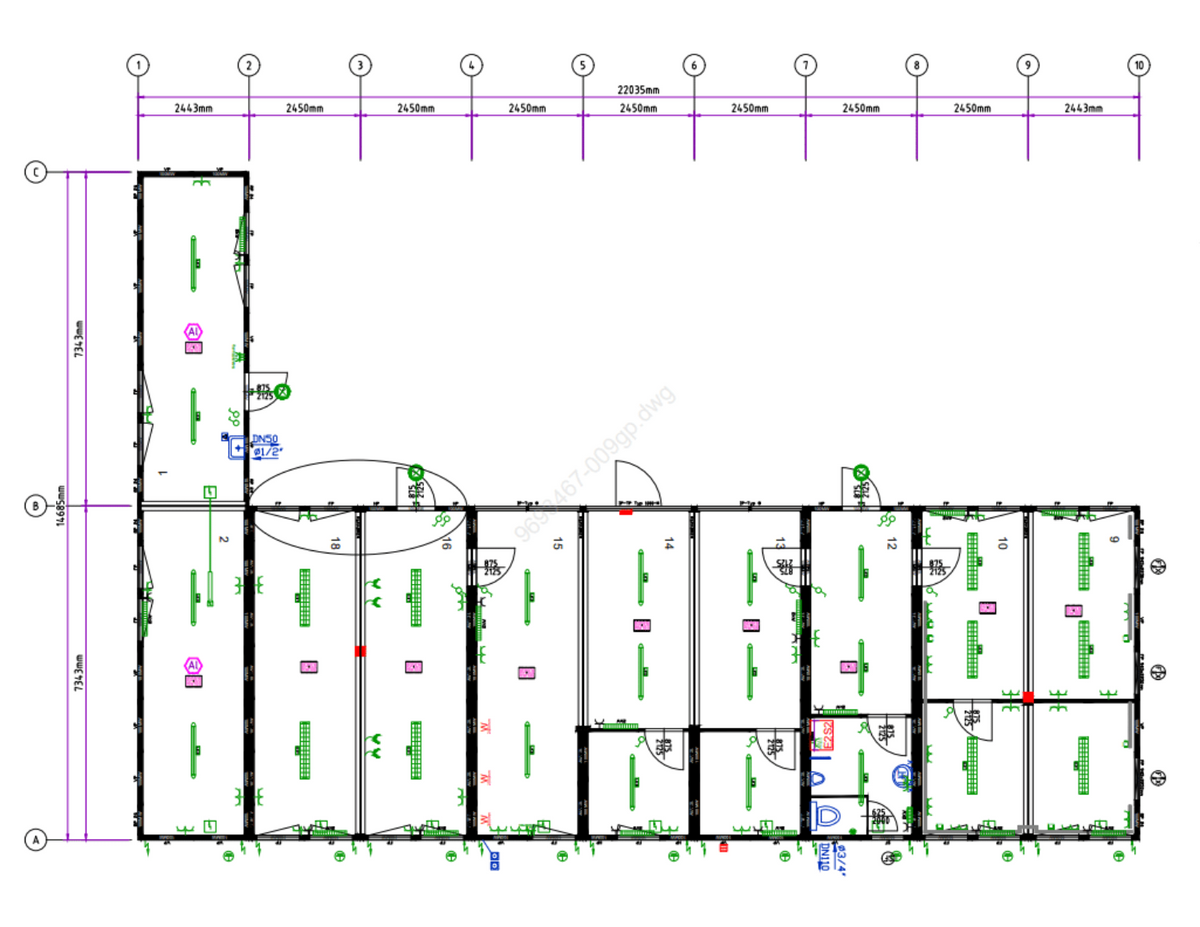 8x Bürocontainer 24‘