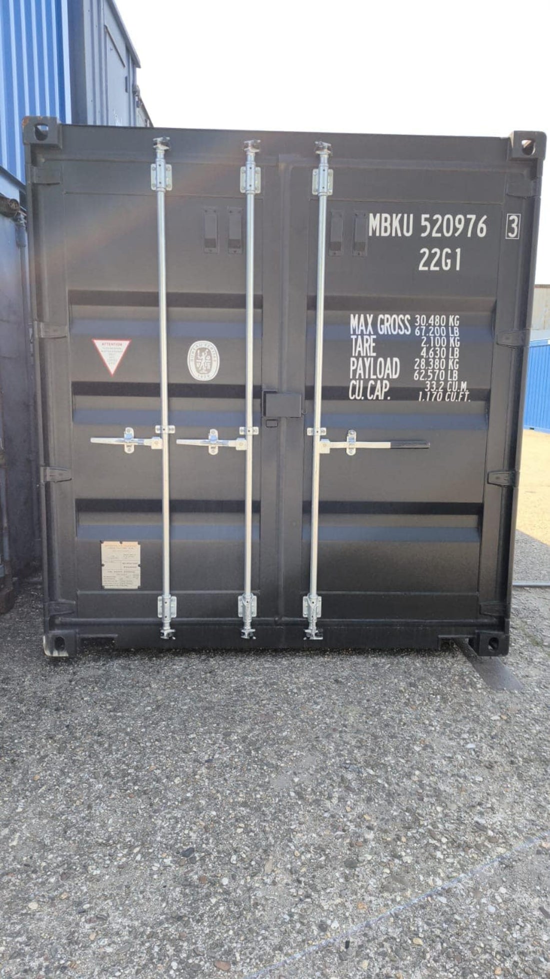 Seecontainer 20′ (tiefschwarz)