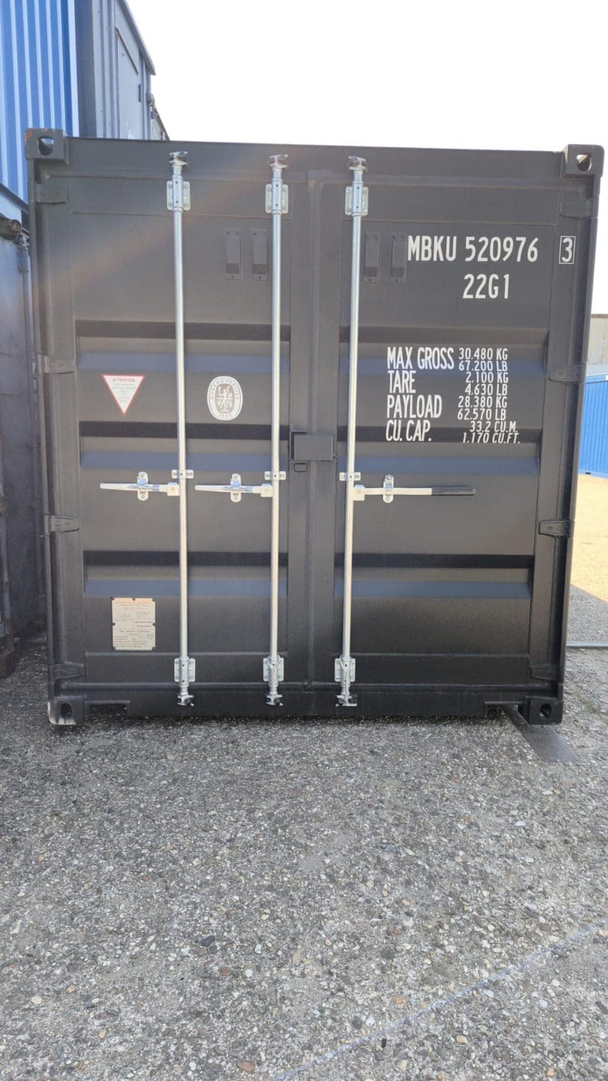 Seecontainer 20′ (tiefschwarz)