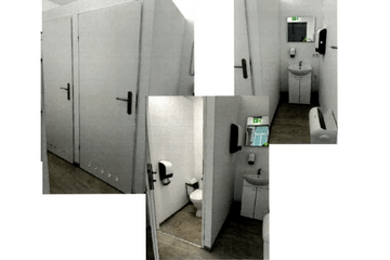 WC-Container (je 1 Damen und 1 Herren WC)