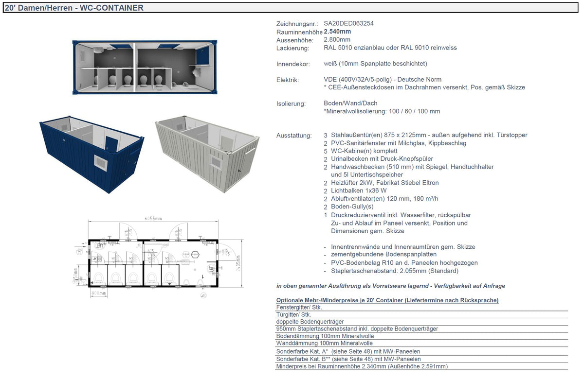 WC / Damen / Herren 20‘