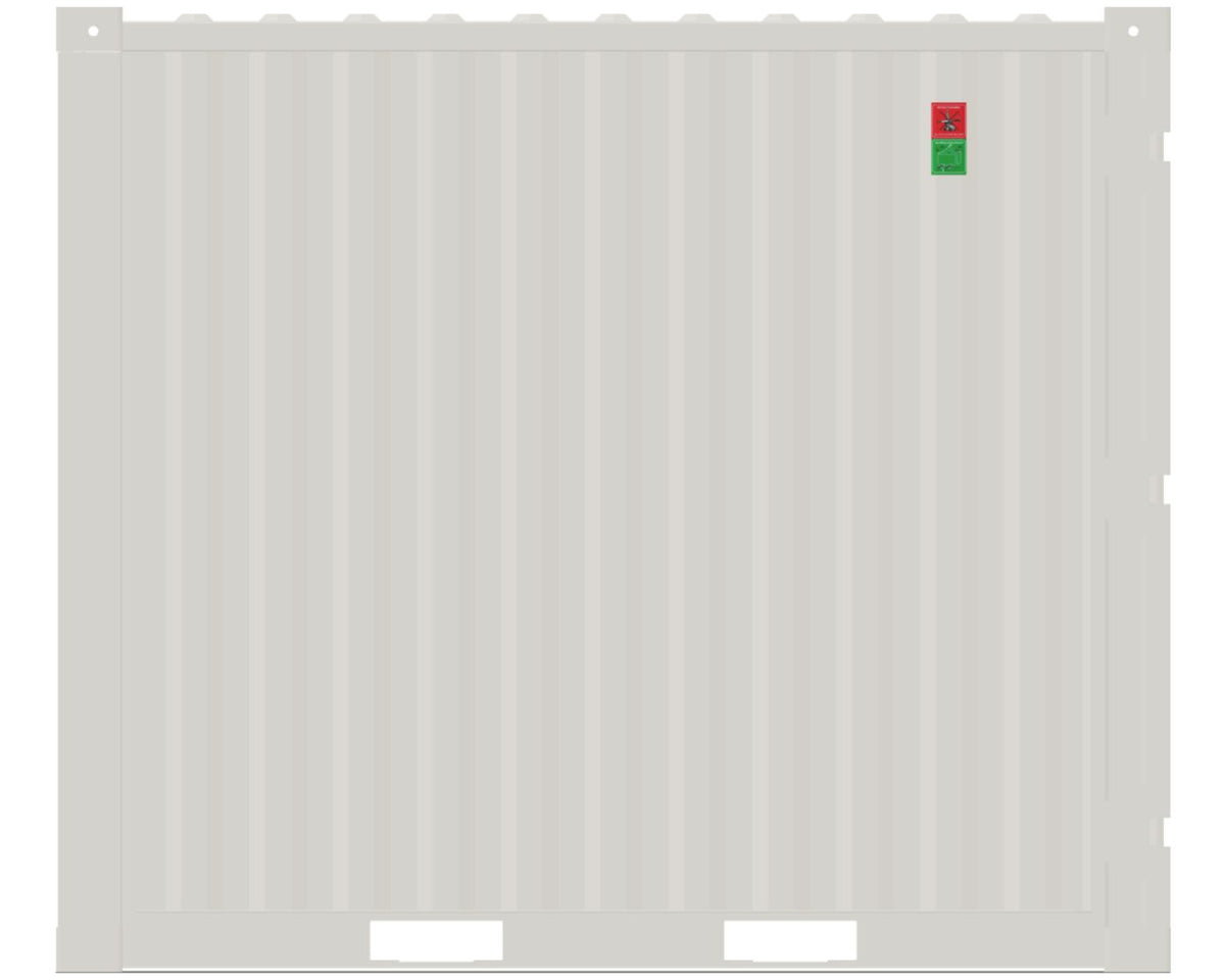 10' Lagercontainer (Reinweiß)