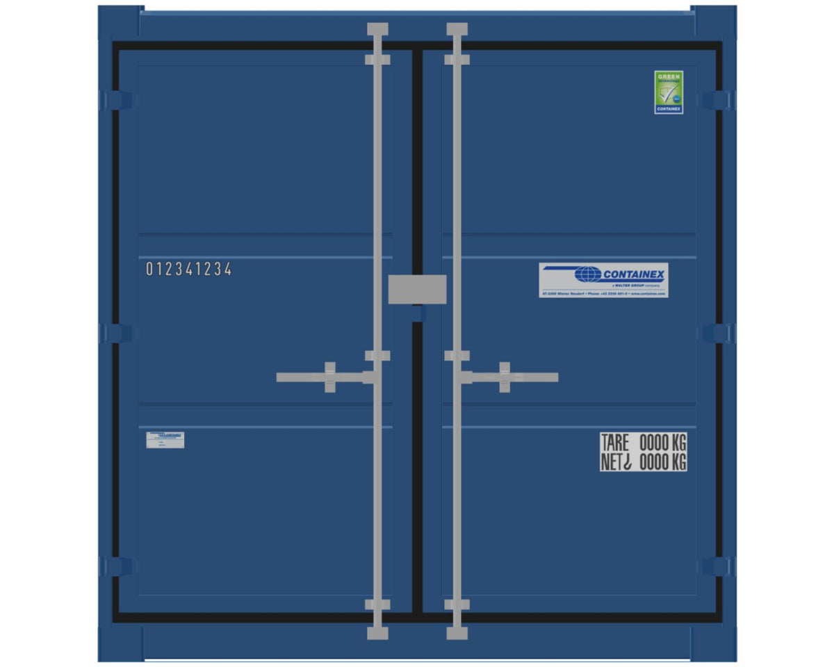 9' Lagercontainer (Enzianblau)