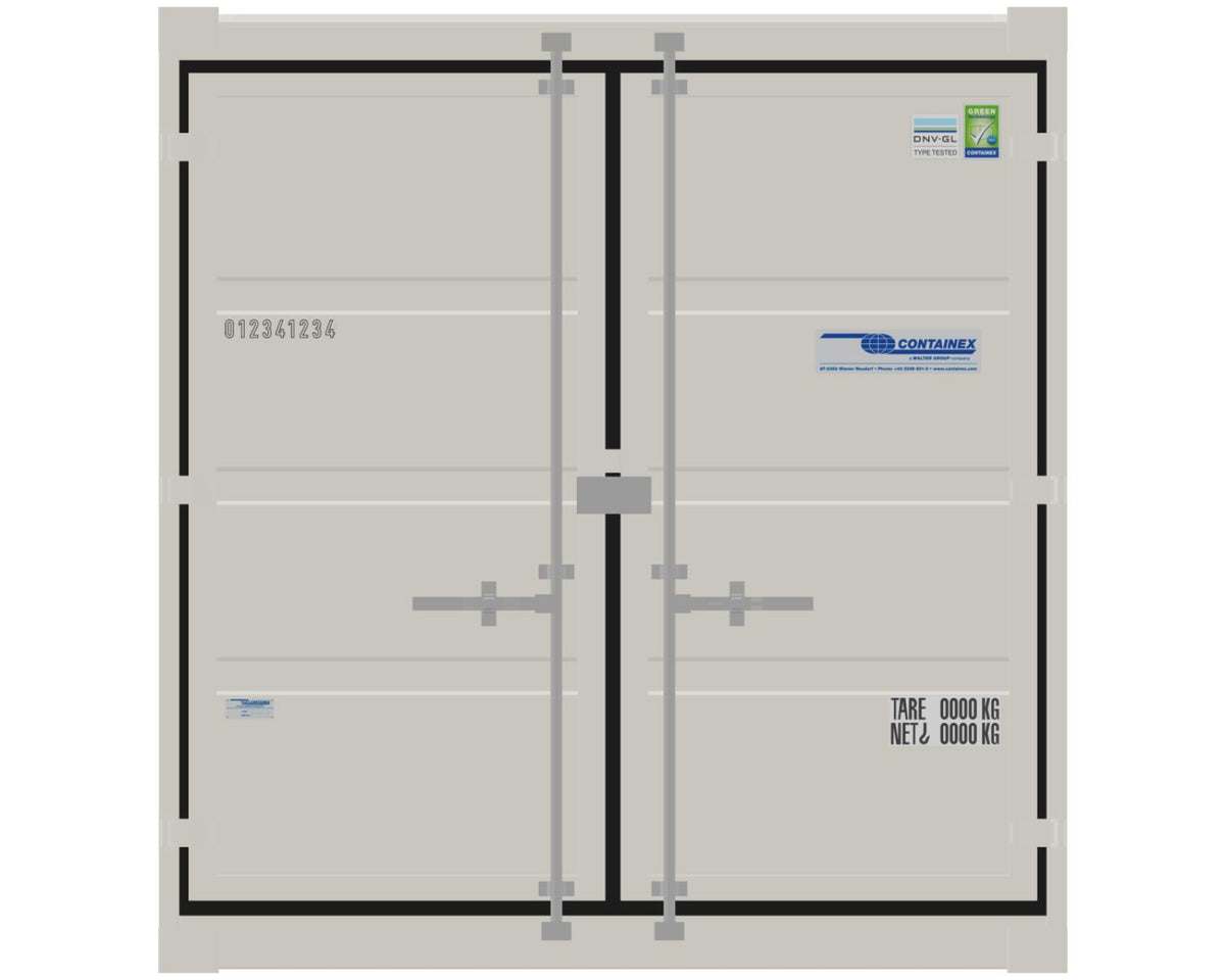 10' Lagercontainer (Reinweiß)