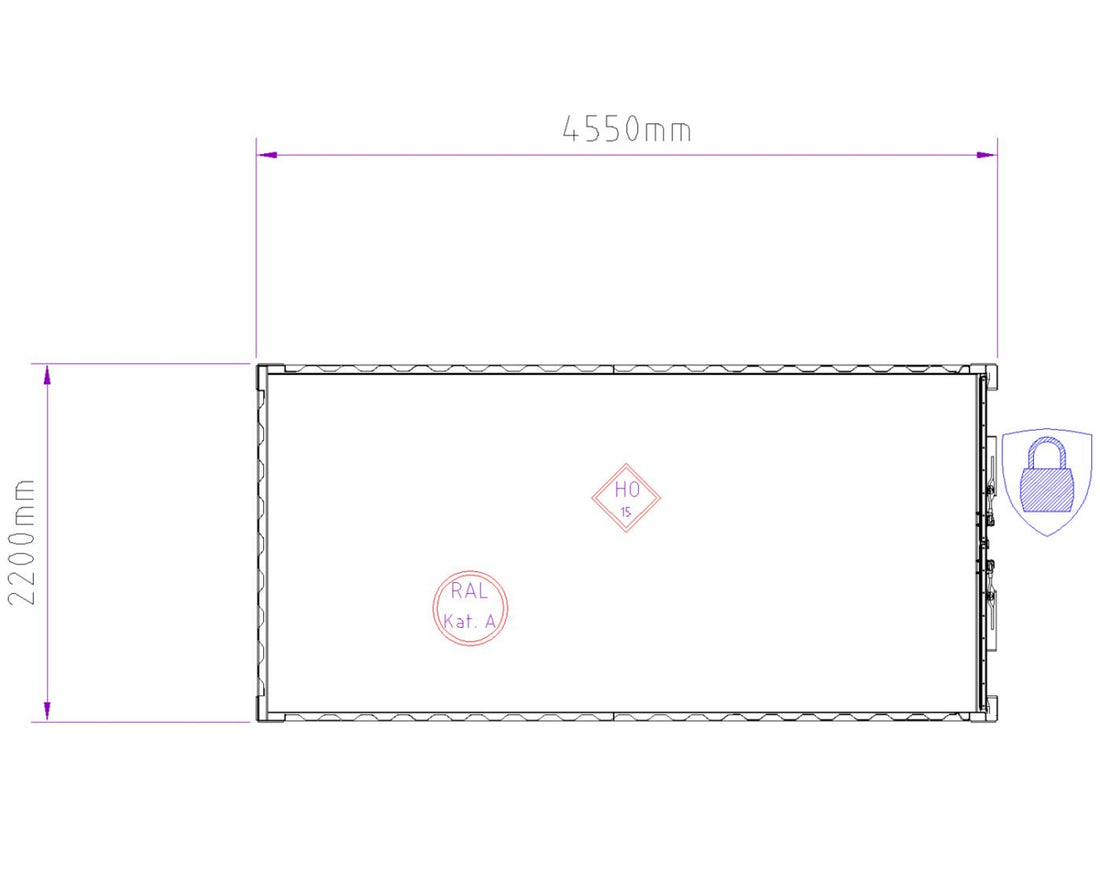 15' Lagercontainer