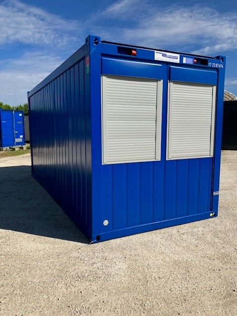20' Bürocontainer CLASSIC Line (Enzianblau)