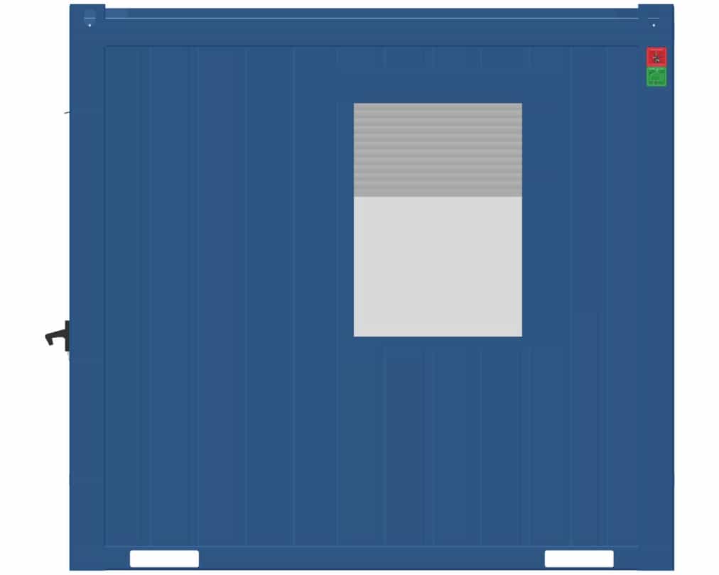 10' Bürocontainer CLASSIC Line (Enzianblau)