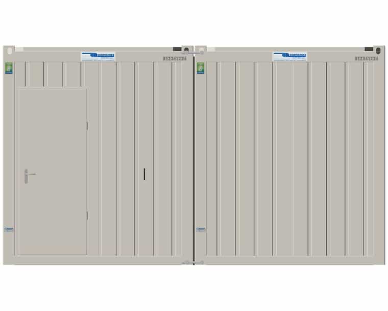 20' Containeranlage CLASSIC Line (Reinweiß)