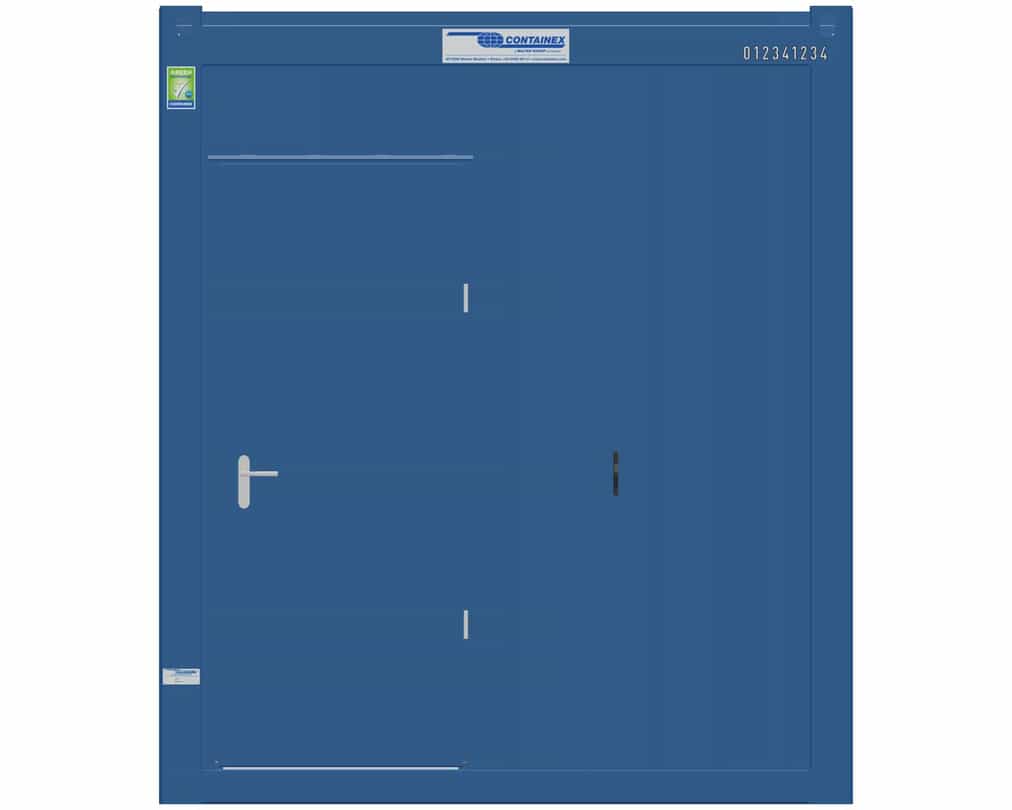 10' Bürocontainer CLASSIC Line (Enzianblau)