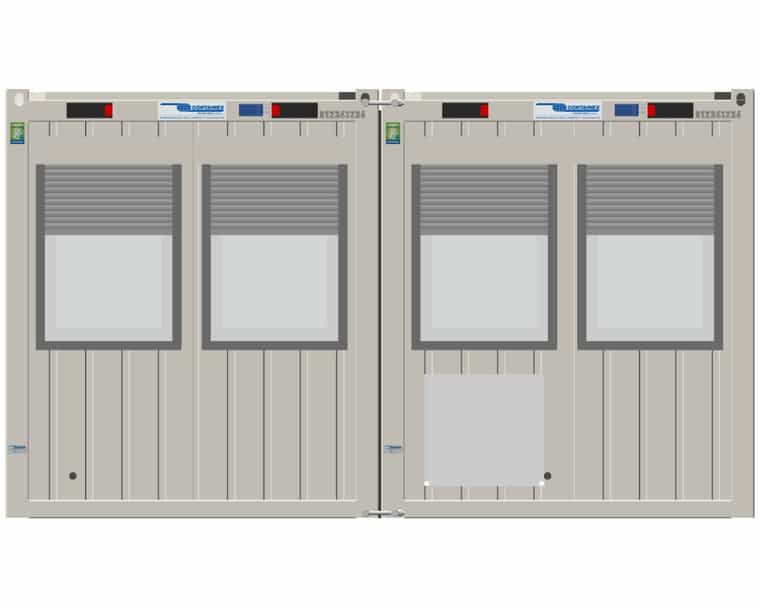 20' Containeranlage CLASSIC Line (Reinweiß)