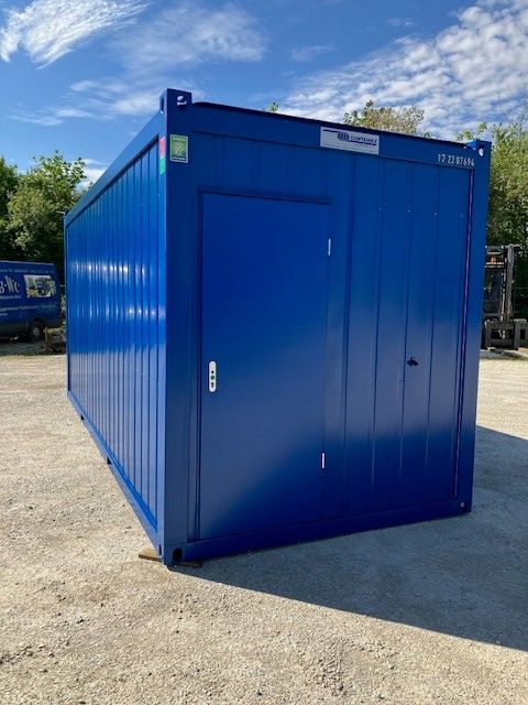 20' Bürocontainer CLASSIC Line (Enzianblau)